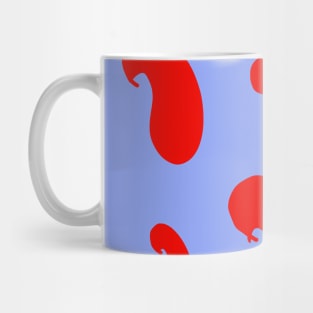 red fruit purple design background Mug